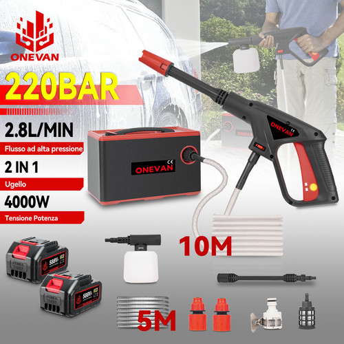 Idropulitrice batteria 220bar - batteria,